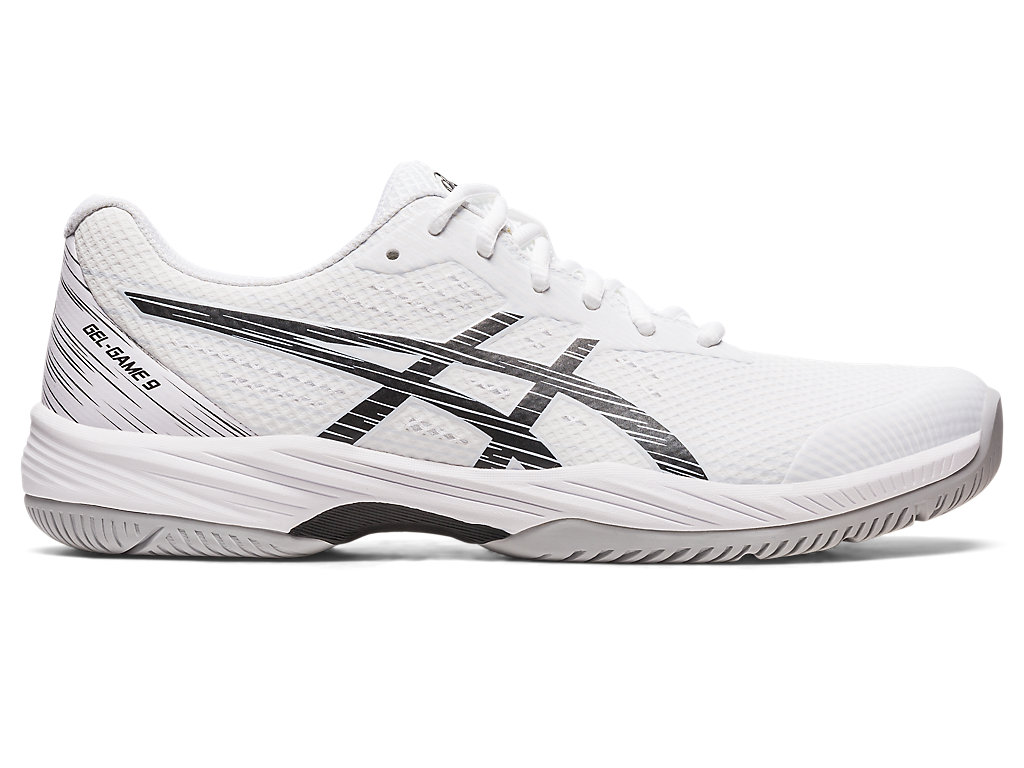 Pánské Tenisové Boty Asics Gel-Game 9 Bílé Černé | 9250-NXQUC