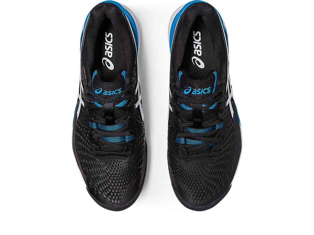 Pánské Tenisové Boty Asics Gel-Resolution 9 Oc Široké Černé Bílé | 1670-OKMUA