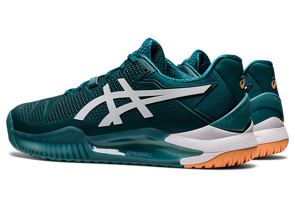 Pánské Tenisové Boty Asics Gel-Resolution 8 Tmavě Zelene Bílé | 8219-TIZWN