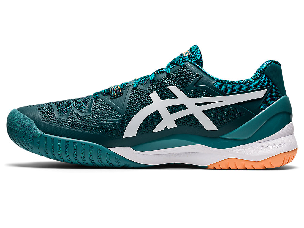 Pánské Tenisové Boty Asics Gel-Resolution 8 Tmavě Zelene Bílé | 8219-TIZWN