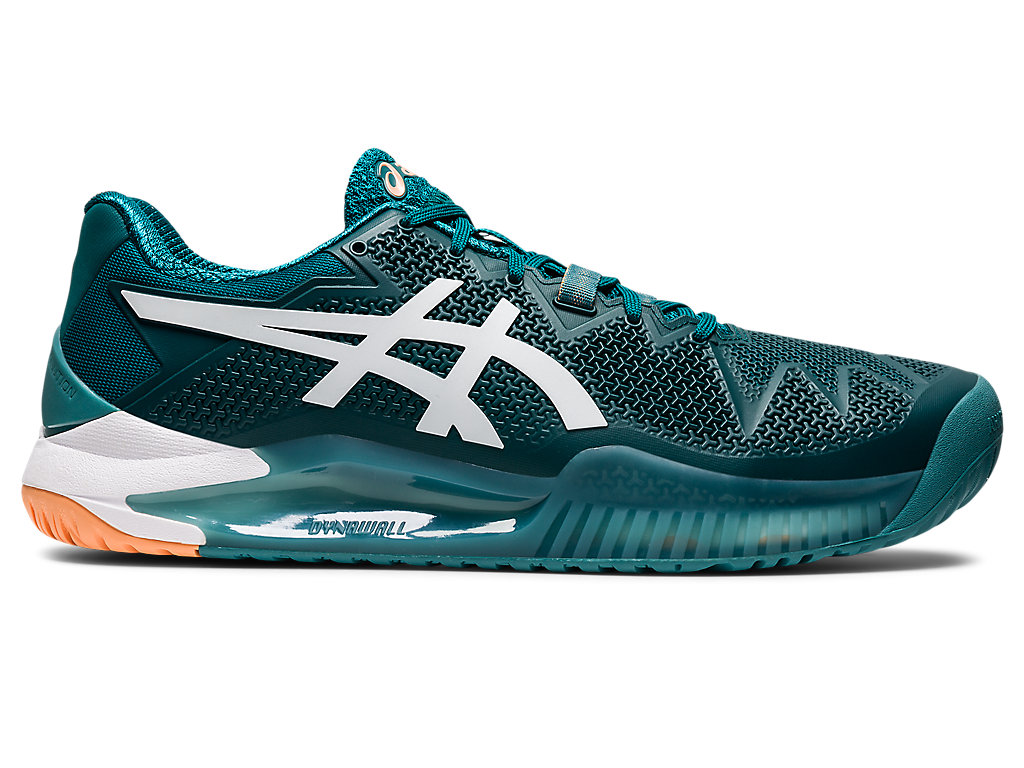 Pánské Tenisové Boty Asics Gel-Resolution 8 Tmavě Zelene Bílé | 8219-TIZWN