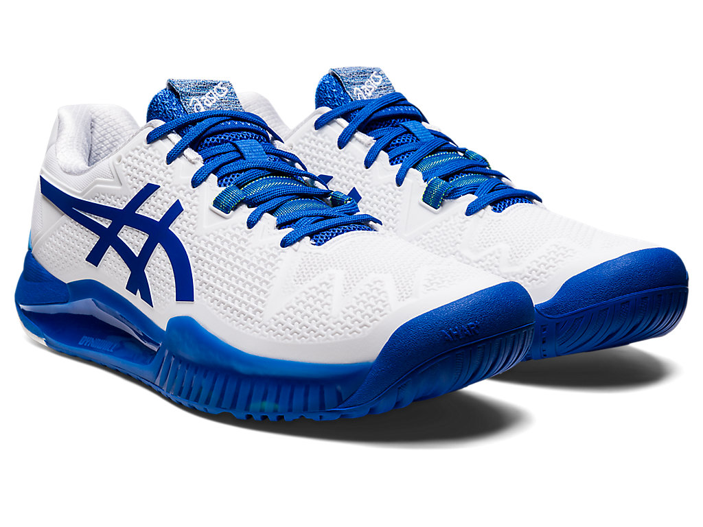 Pánské Tenisové Boty Asics Gel-Resolution 8 Bílé Blankyt | 8371-KDQPL