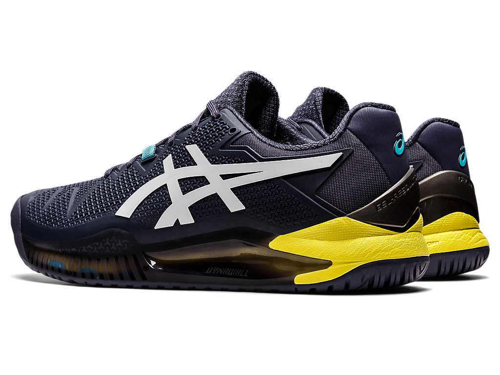 Pánské Tenisové Boty Asics Gel-Resolution 8 Indigo Bílé | 8701-TZWIU