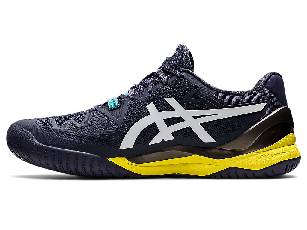 Pánské Tenisové Boty Asics Gel-Resolution 8 Indigo Bílé | 8701-TZWIU