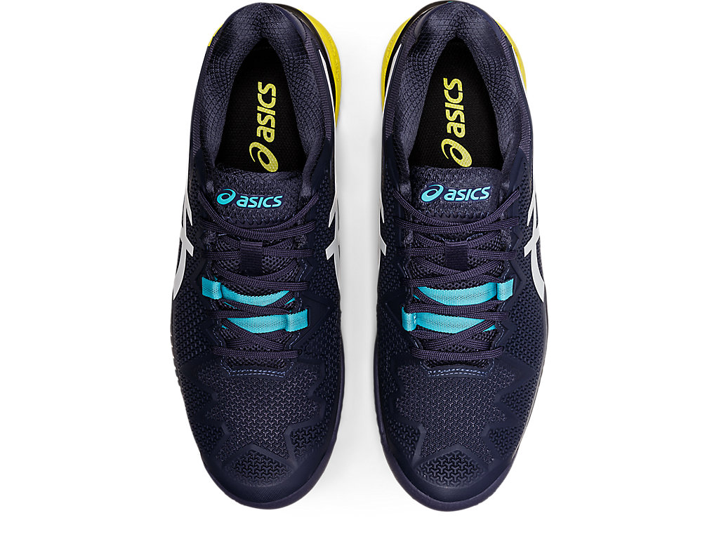 Pánské Tenisové Boty Asics Gel-Resolution 8 Indigo Bílé | 8701-TZWIU