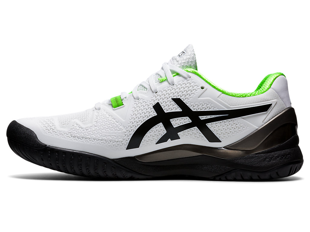 Pánské Tenisové Boty Asics Gel-Resolution 8 Bílé Zelene | 9207-PHRSG