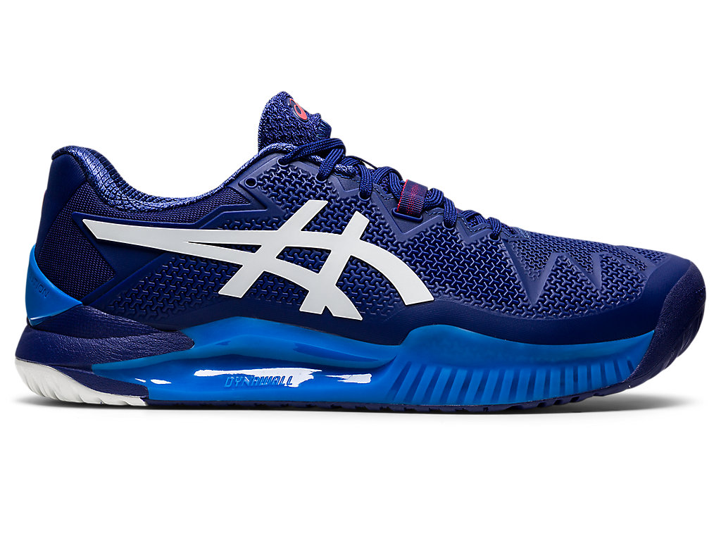 Pánské Tenisové Boty Asics Gel-Resolution 8 (2E) Blankyt Bílé | 9653-SUZBJ