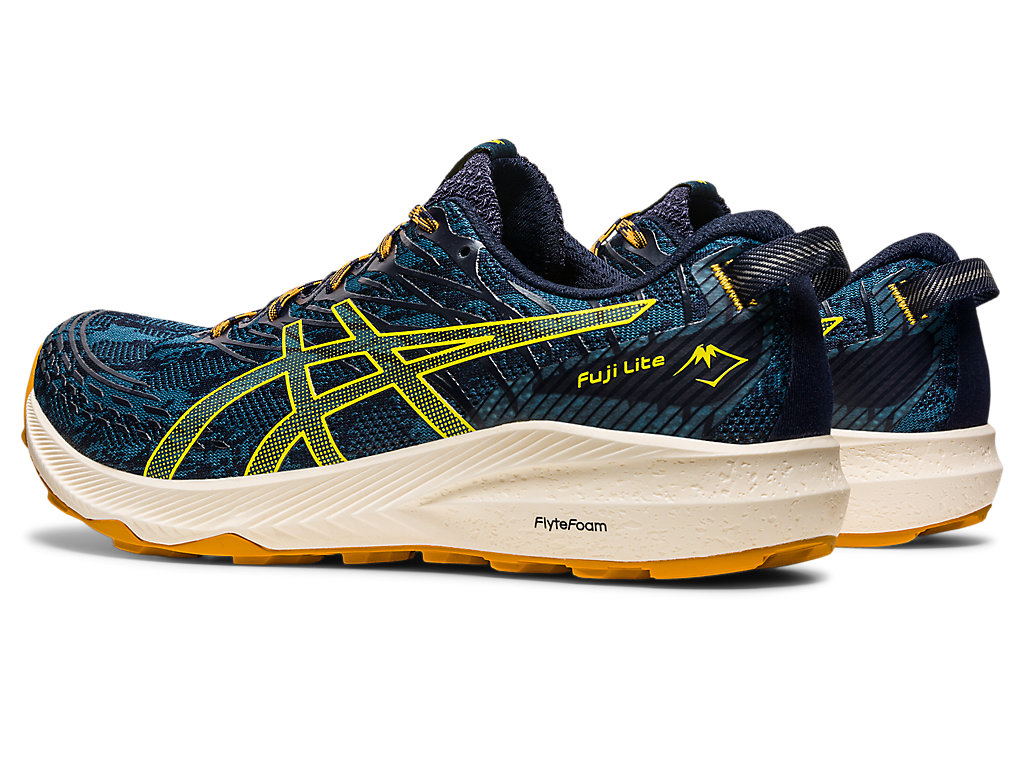 Pánské Trailové Běžecké Boty Asics Fuji Lite 3 Tyrkysové Žluté | 7016-WPNXF