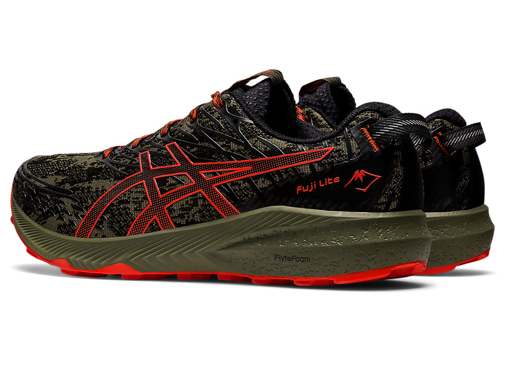 Pánské Trailové Běžecké Boty Asics Fuji Lite 3 Zelene Růžové | 8254-VACUG