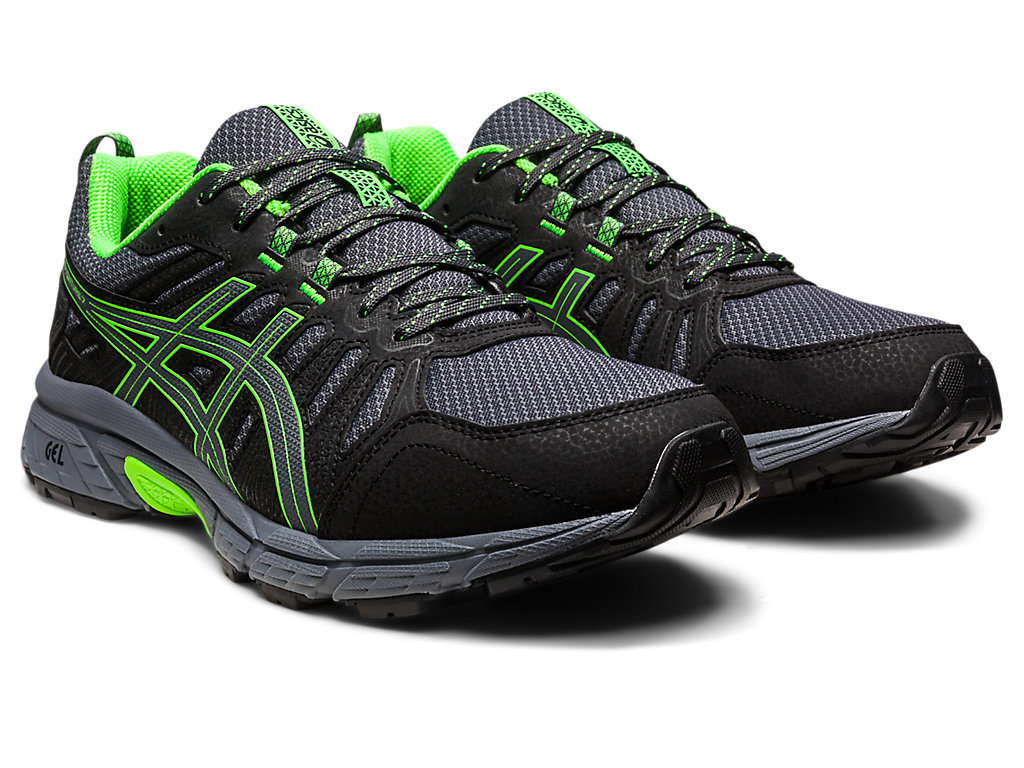 Pánské Trailové Běžecké Boty Asics Gel-Venture 7 (4E) Tmavě Šedé Zelene | 0584-ZIVQB