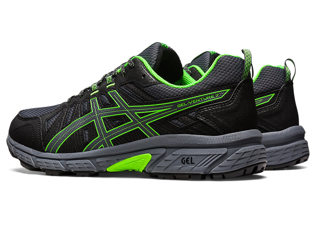 Pánské Trailové Běžecké Boty Asics Gel-Venture 7 (4E) Tmavě Šedé Zelene | 0584-ZIVQB