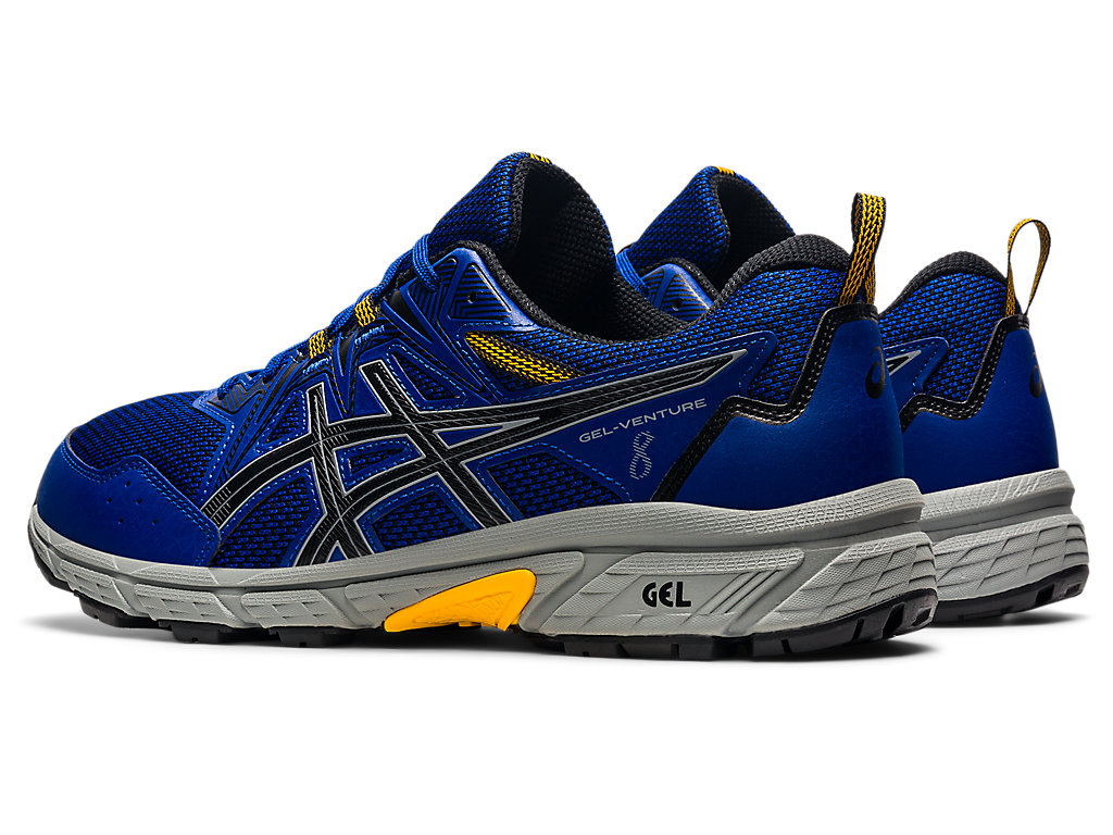 Pánské Trailové Běžecké Boty Asics Gel-Venture 8 (4E) Blankyt Černé | 2614-CZPOM