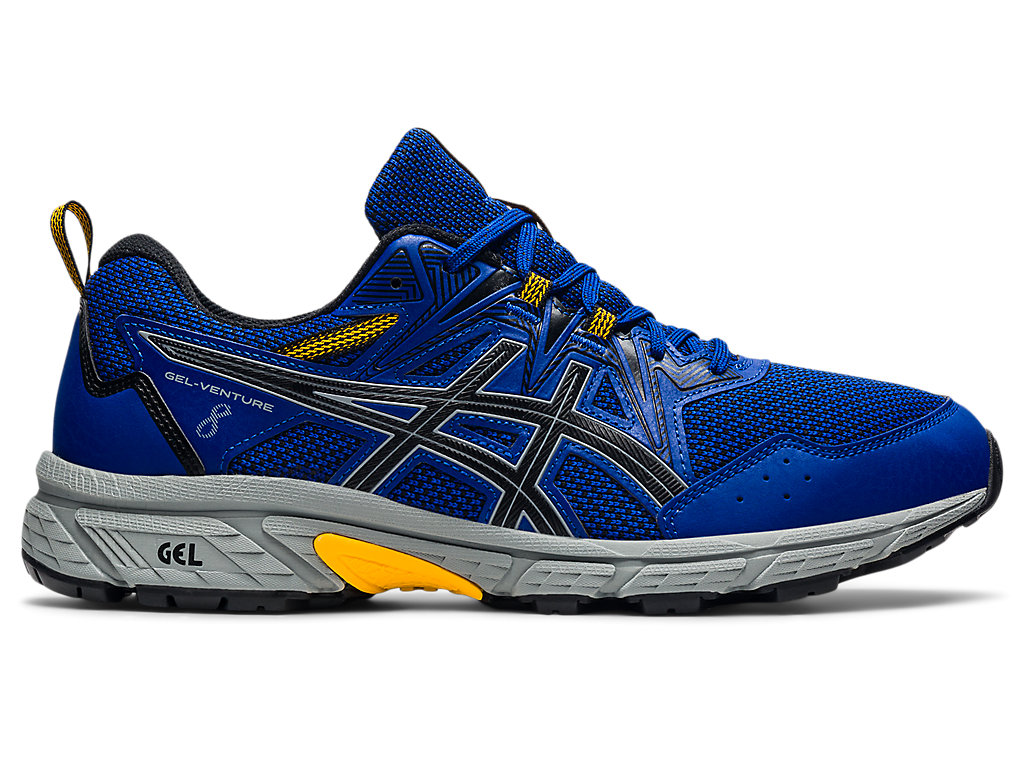 Pánské Trailové Běžecké Boty Asics Gel-Venture 8 (4E) Blankyt Černé | 2614-CZPOM