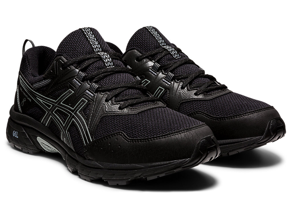 Pánské Trailové Běžecké Boty Asics Gel-Venture 8 Černé Černé | 2685-JZEUR