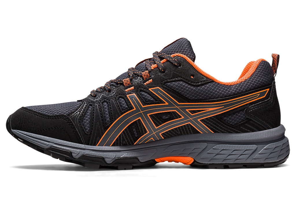 Pánské Trailové Běžecké Boty Asics Gel-Venture 7 Tmavě Šedé Oranžové | 3129-PAIBN