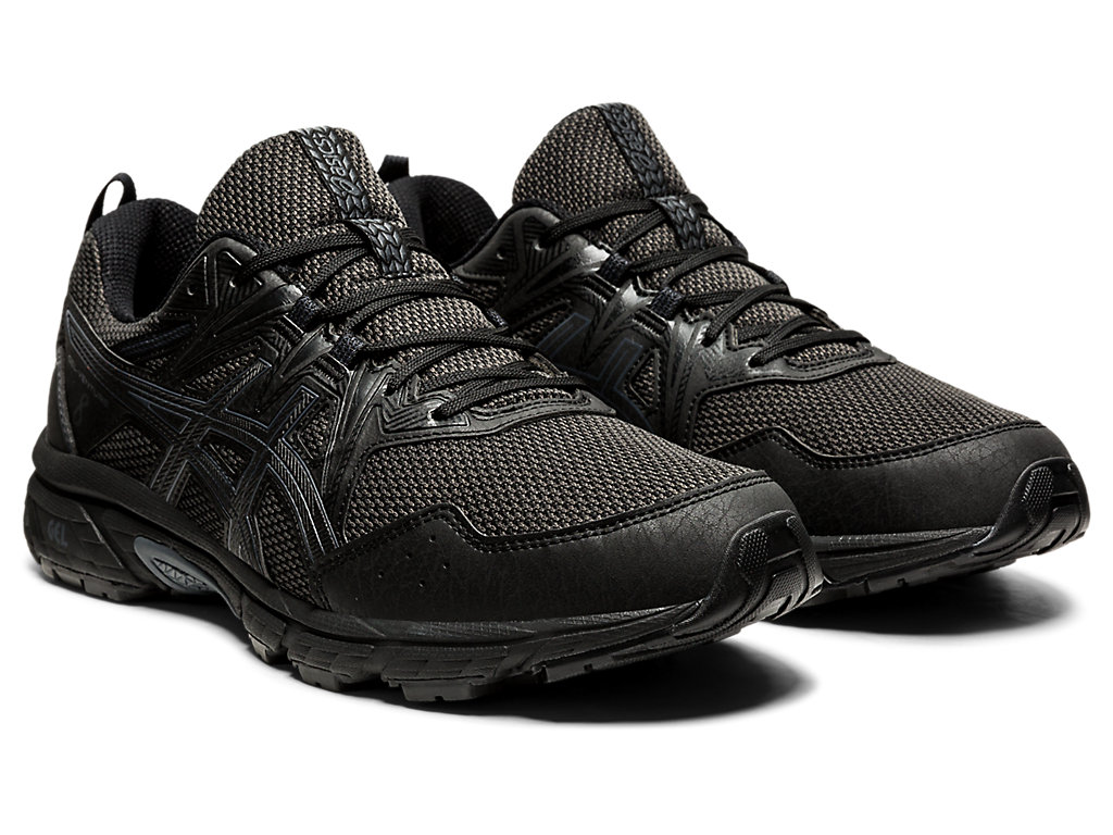 Pánské Trailové Běžecké Boty Asics Gel-Venture 8 Černé Černé | 3506-XATHN