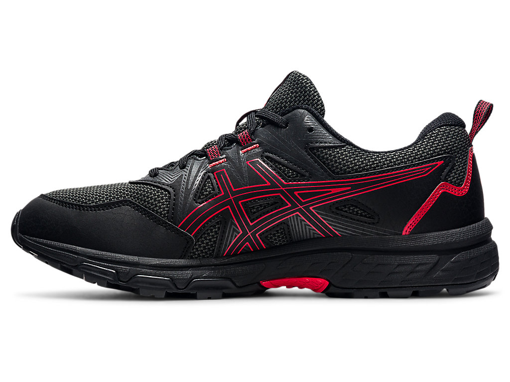 Pánské Trailové Běžecké Boty Asics Gel-Venture 8 Černé Červené | 3679-MIZOG