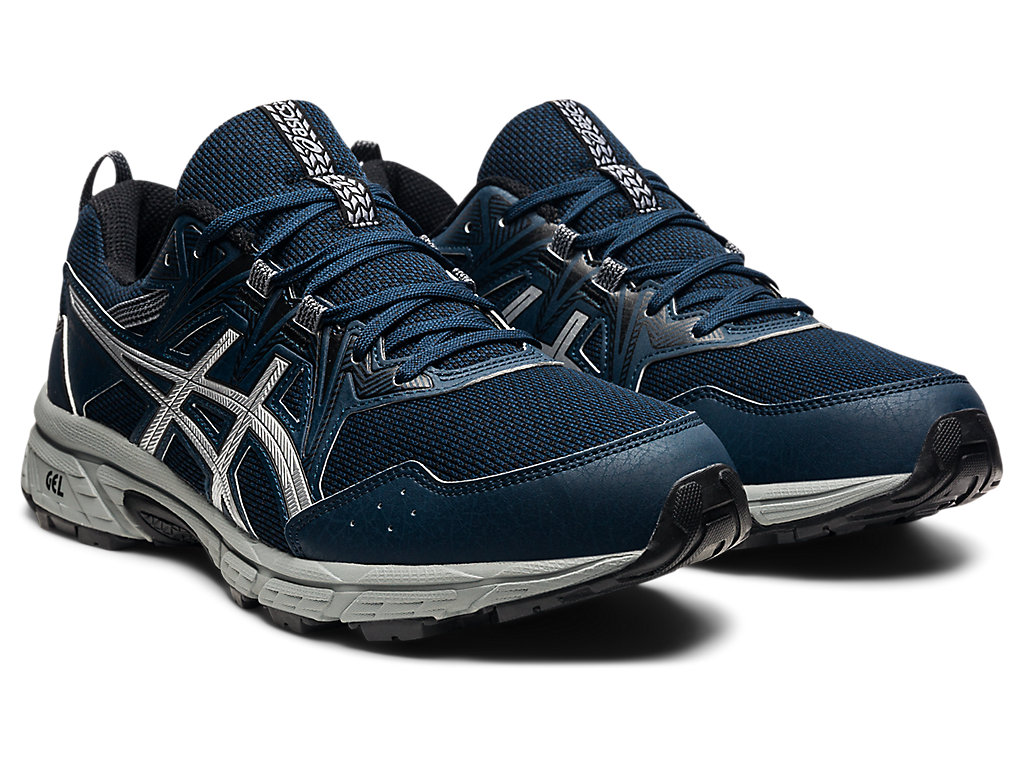 Pánské Trailové Běžecké Boty Asics Gel-Venture 8 Blankyt Stříbrné | 3687-QSJKH