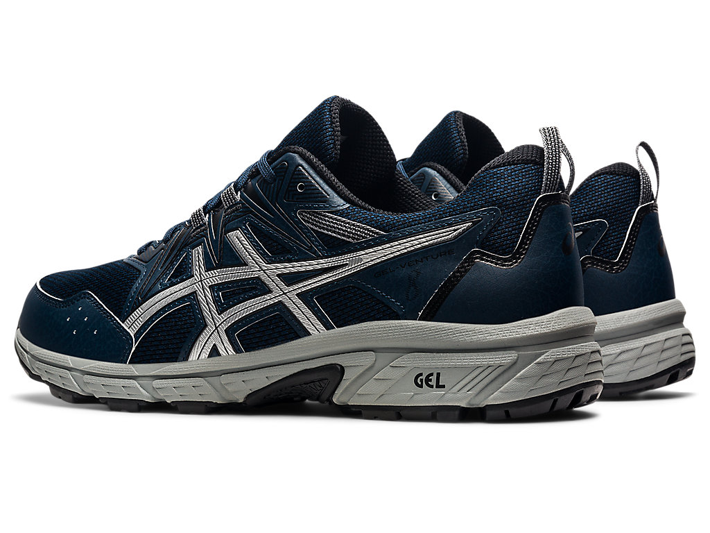 Pánské Trailové Běžecké Boty Asics Gel-Venture 8 Blankyt Stříbrné | 3687-QSJKH