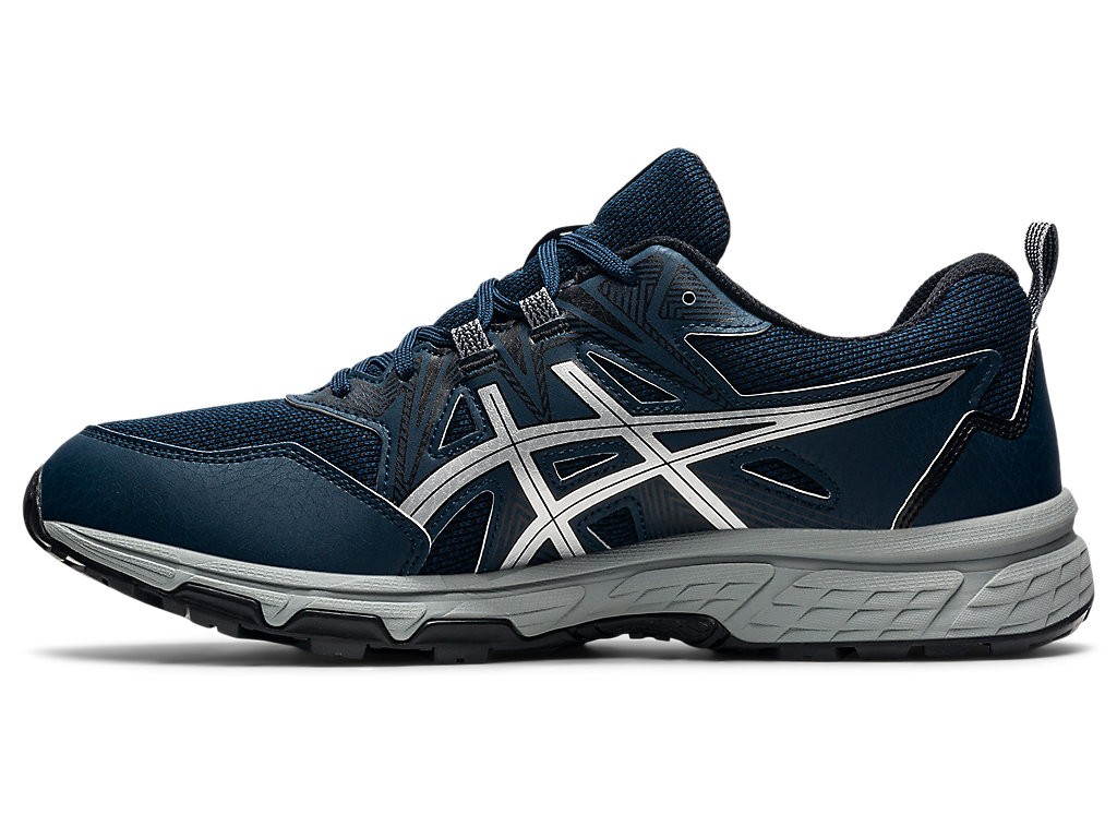 Pánské Trailové Běžecké Boty Asics Gel-Venture 8 Blankyt Stříbrné | 3687-QSJKH