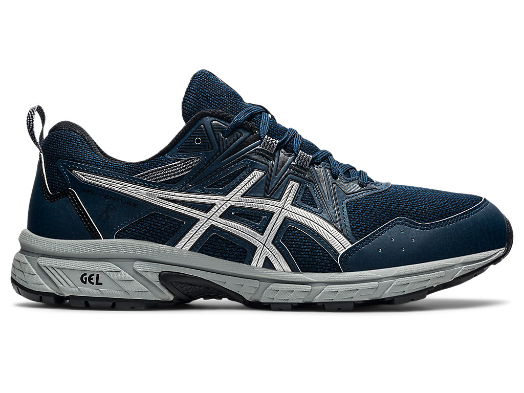 Pánské Trailové Běžecké Boty Asics Gel-Venture 8 Blankyt Stříbrné | 3687-QSJKH