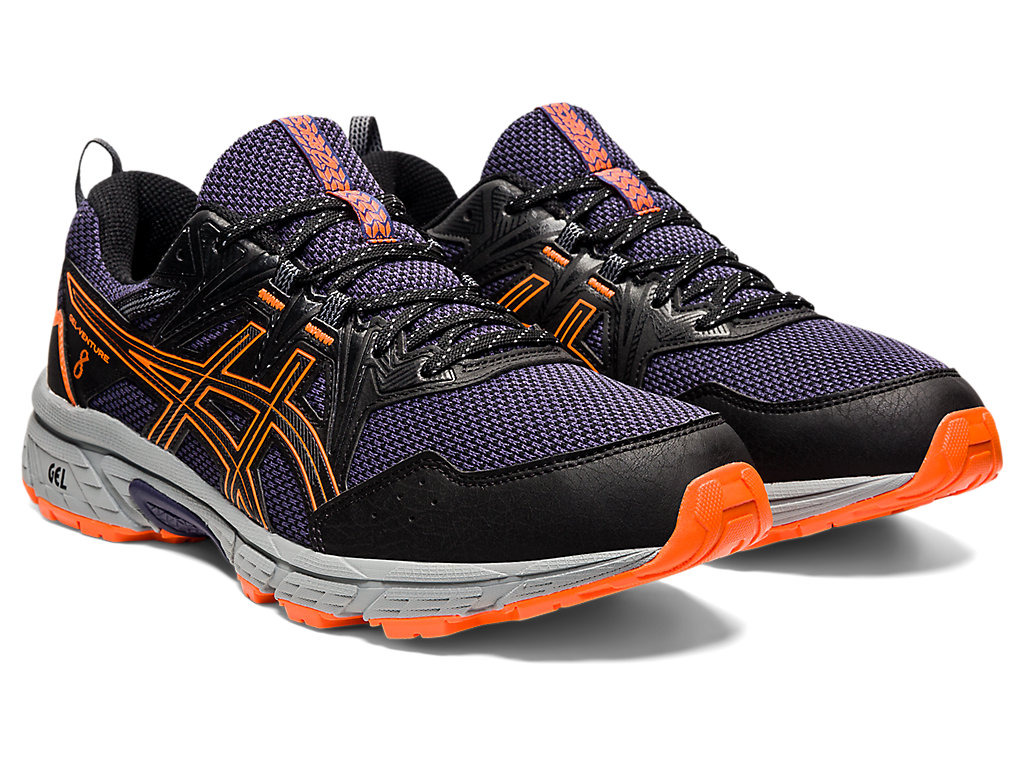 Pánské Trailové Běžecké Boty Asics Gel-Venture 8 Černé Oranžové | 3891-PVMEU