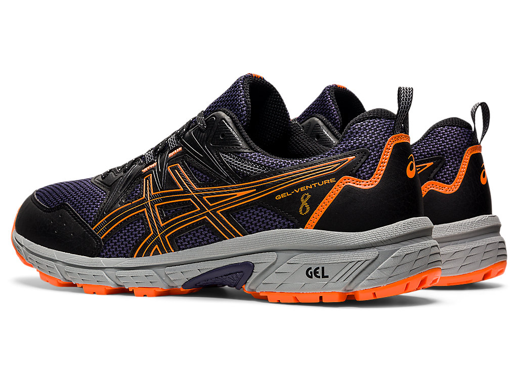 Pánské Trailové Běžecké Boty Asics Gel-Venture 8 Černé Oranžové | 3891-PVMEU