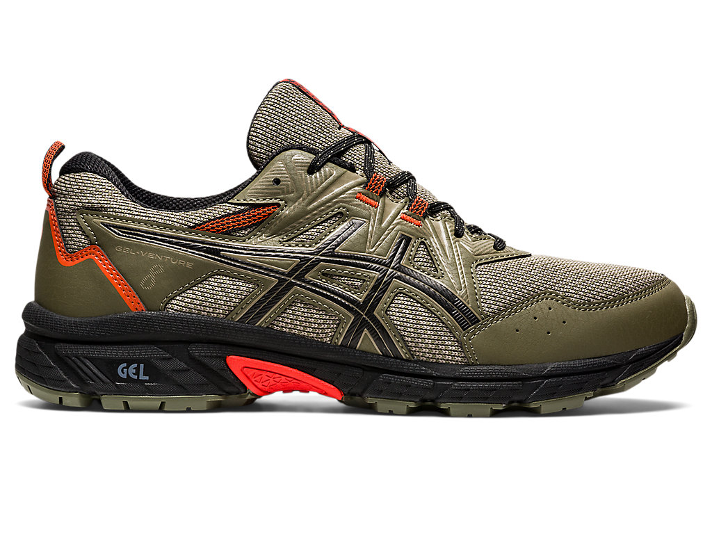 Pánské Trailové Běžecké Boty Asics Gel-Venture 8 Zelene Černé | 4625-YPVDN