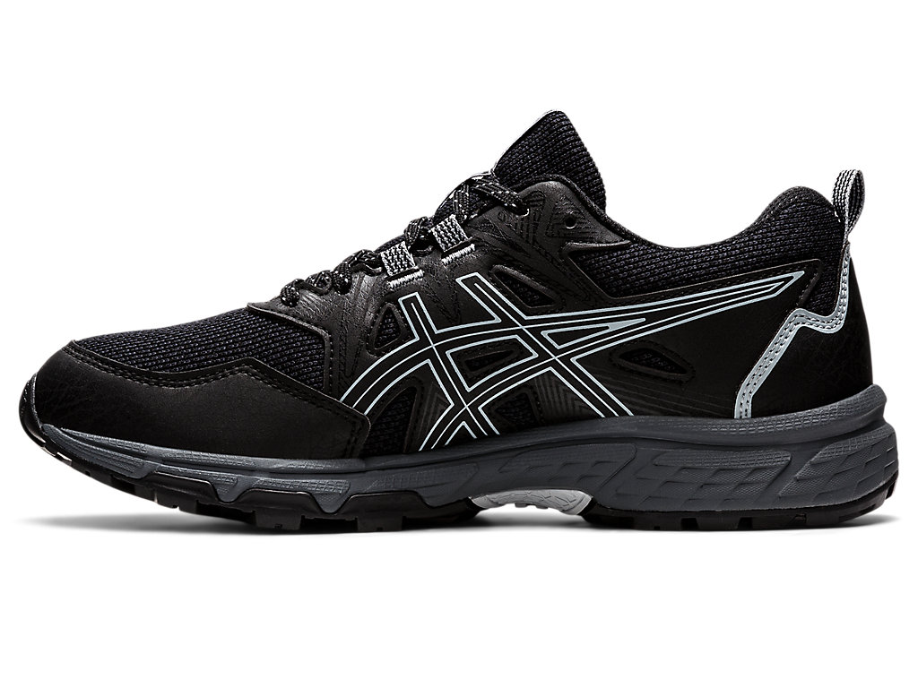 Pánské Trailové Běžecké Boty Asics Gel-Venture 8 (D) Černé Šedé | 6490-KJQCT