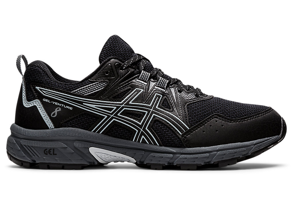 Pánské Trailové Běžecké Boty Asics Gel-Venture 8 (D) Černé Šedé | 6490-KJQCT