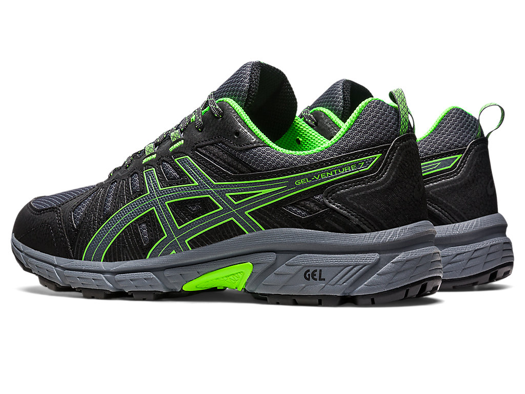 Pánské Trailové Běžecké Boty Asics Gel-Venture 7 Tmavě Šedé Zelene | 6581-QDRLC