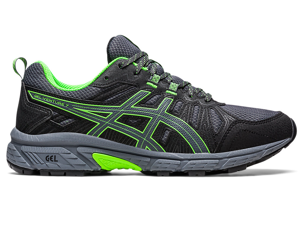 Pánské Trailové Běžecké Boty Asics Gel-Venture 7 Tmavě Šedé Zelene | 6581-QDRLC