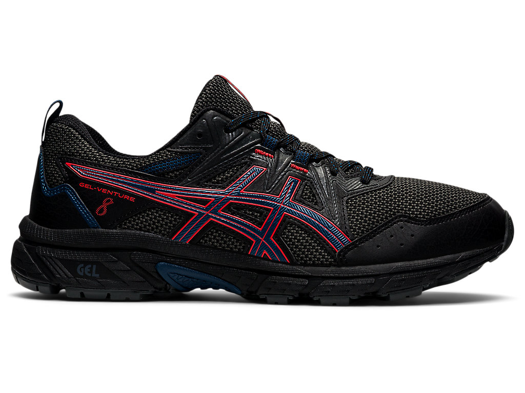 Pánské Trailové Běžecké Boty Asics Gel-Venture 8 Černé Červené | 8476-SURNH