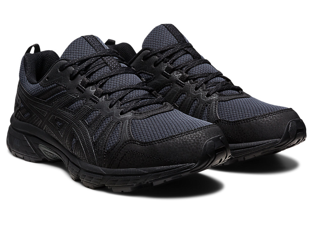 Pánské Trailové Běžecké Boty Asics Gel-Venture 7 (4E) Černé Černé | 9376-HBDMO