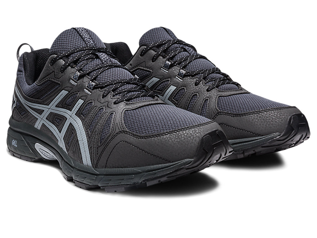 Pánské Trailové Běžecké Boty Asics Gel-Venture 7 (4E) Tmavě Šedé | 9803-QKOYD