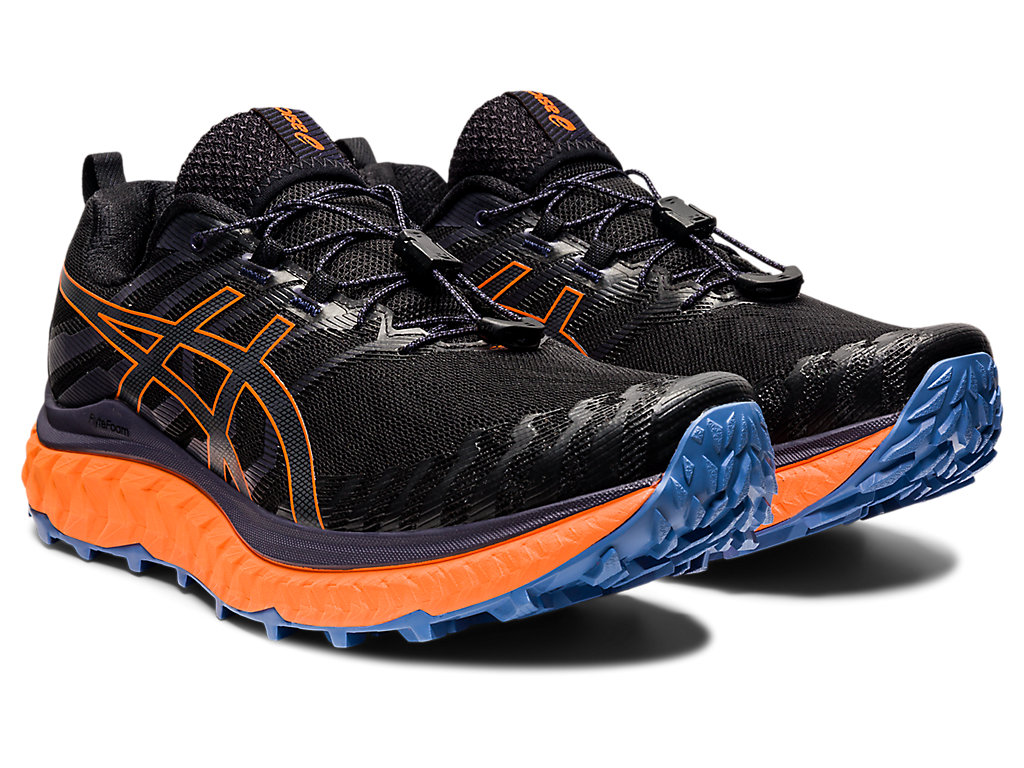 Pánské Trailové Běžecké Boty Asics Trabuco Max Černé Oranžové | 6084-FSXAJ