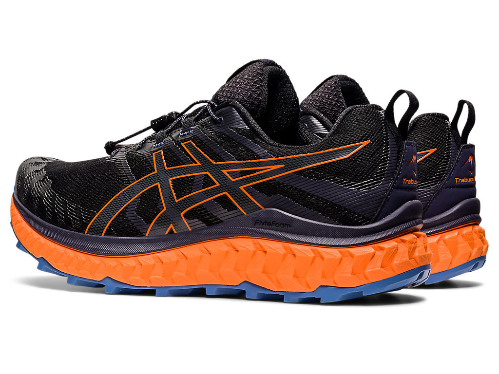 Pánské Trailové Běžecké Boty Asics Trabuco Max Černé Oranžové | 6084-FSXAJ