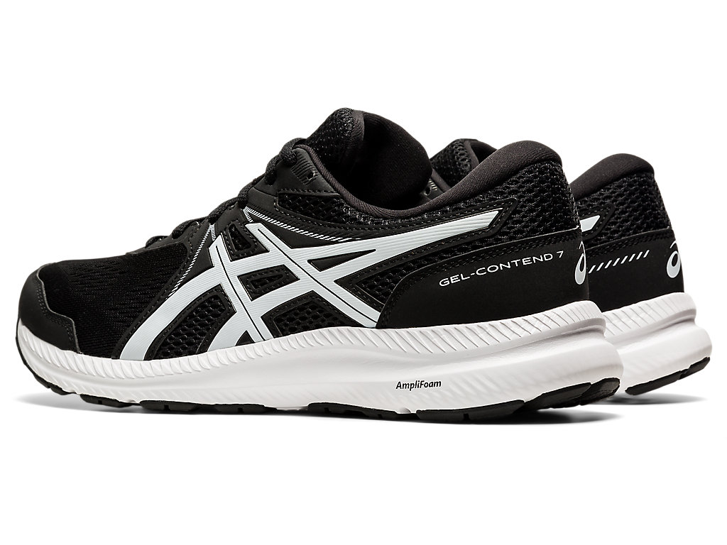 Pánské Trekové Boty Asics Gel-Contend 7 (4E) Černé Bílé | 3056-RXHWE