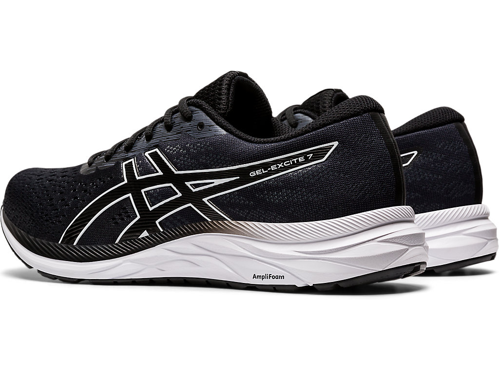 Pánské Trekové Boty Asics Gel-Excite 7 (4E) Černé Bílé | 5364-RNIXG