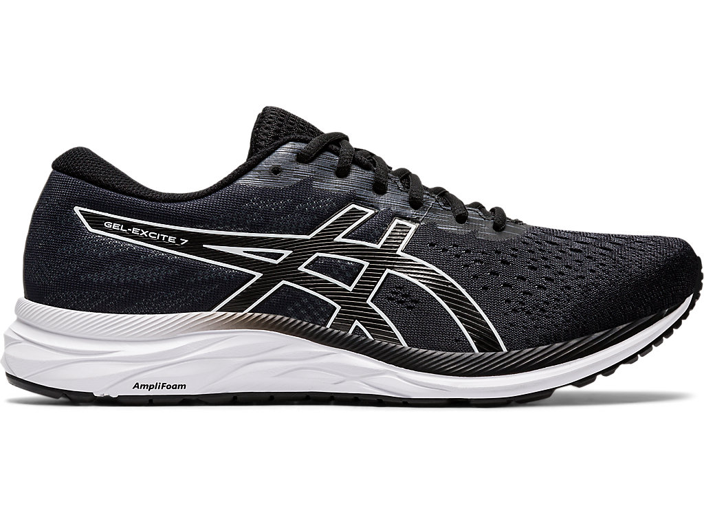 Pánské Trekové Boty Asics Gel-Excite 7 (4E) Černé Bílé | 5364-RNIXG