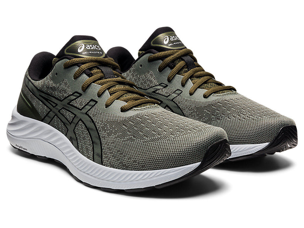 Pánské Trekové Boty Asics Gel-Excite 9 Zelene Černé | 2867-ZKCAQ