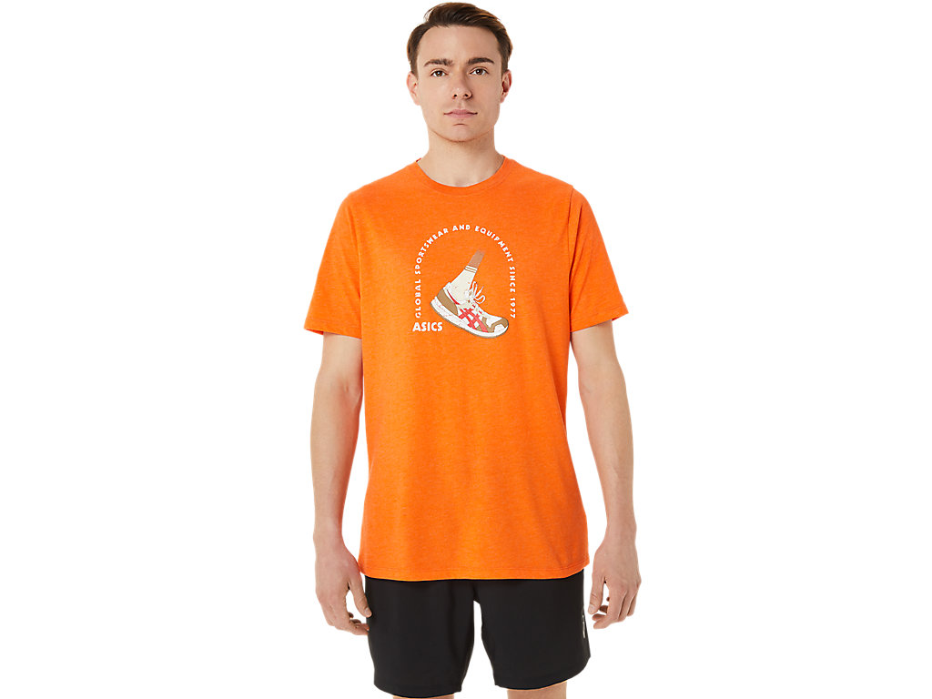 Pánské Tričko Asics 1977 Global Sportswear Tee Oranžové | 2376-CEZPX