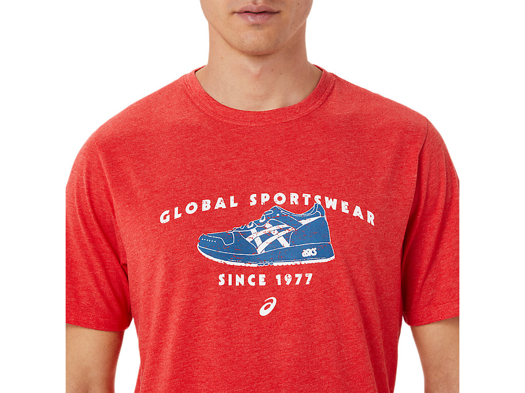 Pánské Tričko Asics 1977 Sportswear Tee Červené | 8159-CAHNL