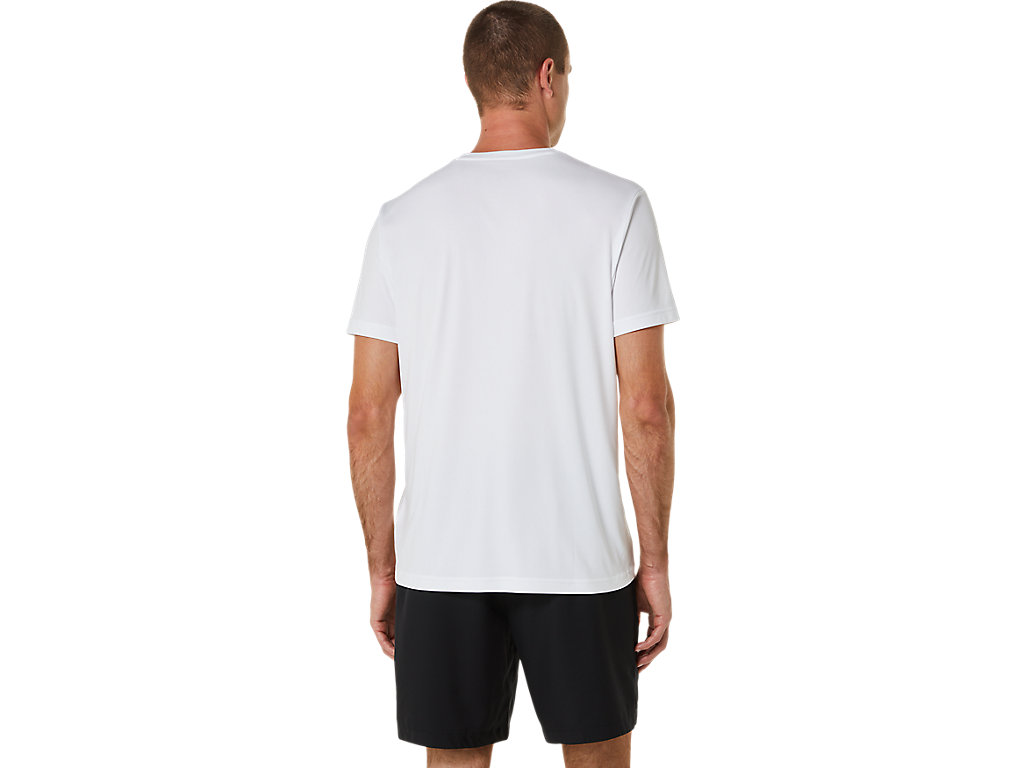 Pánské Tričko Asics Court Gs Grafická Tee Bílé | 1760-ZXOJR