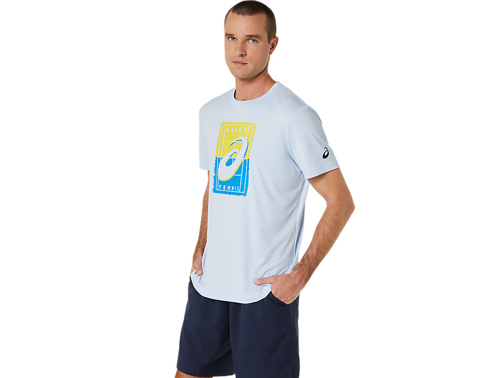 Pánské Tričko Asics Court Gs Grafická Tee Blankyt | 7065-KSJZY