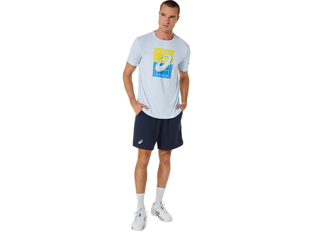 Pánské Tričko Asics Court Gs Grafická Tee Blankyt | 7065-KSJZY