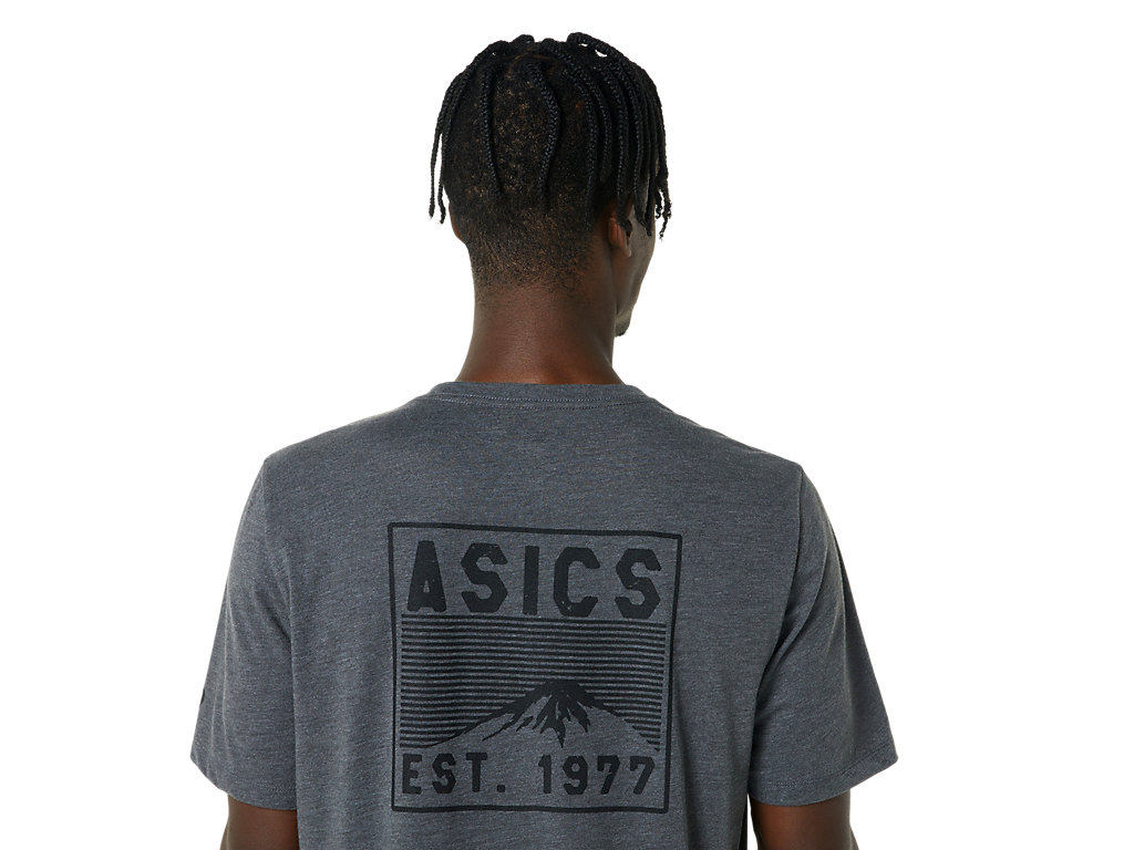 Pánské Tričko Asics Fuji 1977 Tee Tmavě Šedé | 2089-RTYEP