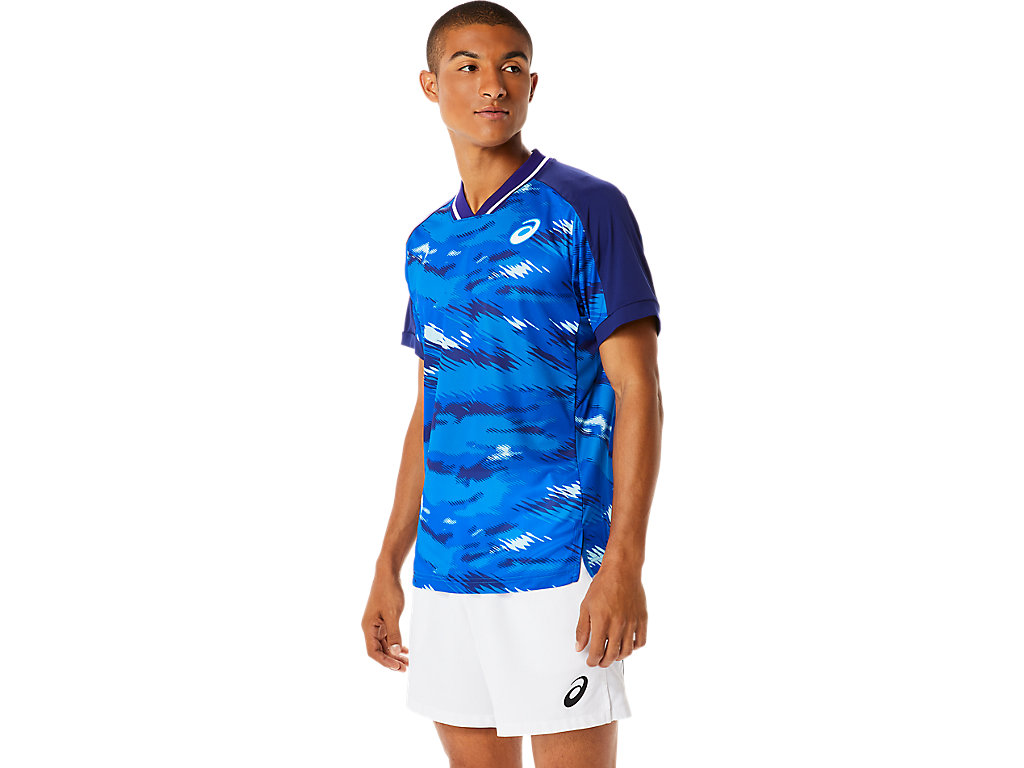 Pánské Tričko Asics Match Grafická Sleeve Blankyt | 9207-UQVXM