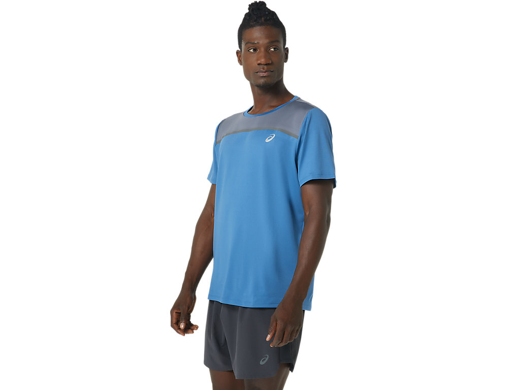 Pánské Tričko Asics Pr Lyte Sleeve Blankyt | 2894-LJMHR