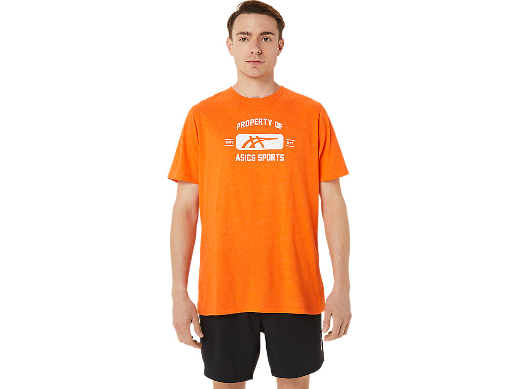 Pánské Tričko Asics Property Of Sports Tee Oranžové | 0825-YBGIJ